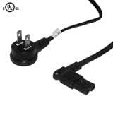 CABLE D'ALIMENTATION À ANGLE DROIT IEC C7 - 18AWG SPT-2 - 12PI