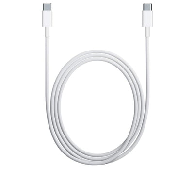 Cable Chargeur Type-C Mâle Vers Mâle Blanc