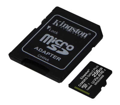 Carte Micro SD Kingston 256 Go