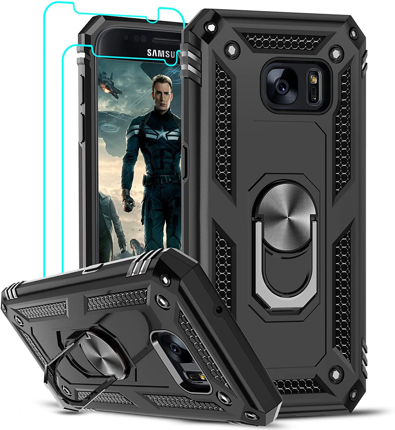 Case Samsung S7 Edge Noir - Aimant