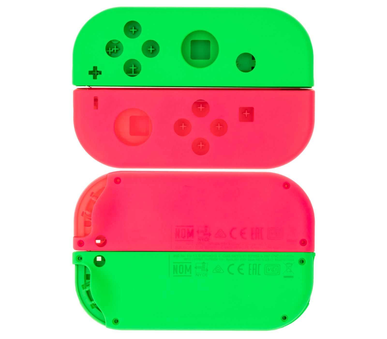 Case Joy Con Nintendo Switch Verte-Rose