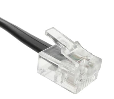 Fil De Téléphone Plat 4.5 M Noir