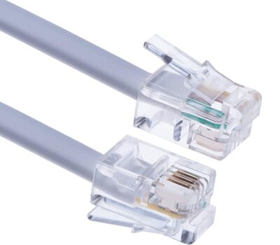 Fil Téléphonique Spirale 15 PI (4.5 M Blanc)