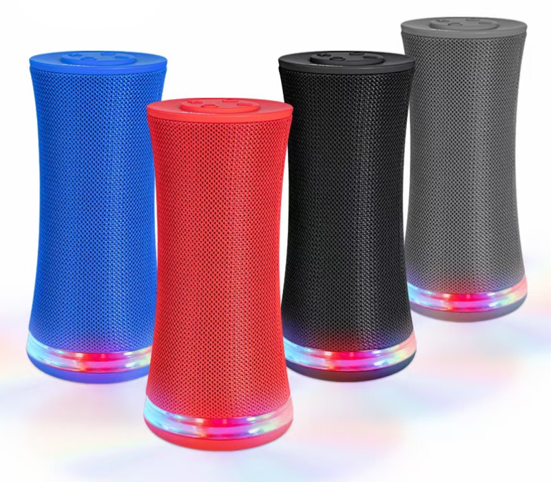 Haut-parleurs Bluetooth sans fil avec microphone Bwoo BS-56-BU - Bleu