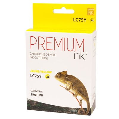 Cartouche Jet d'encre Brother LC71/LC75 XL Compatible Yellow Cartouche Jet d'encre Brother LC71/LC75 XL Compatible Yellow