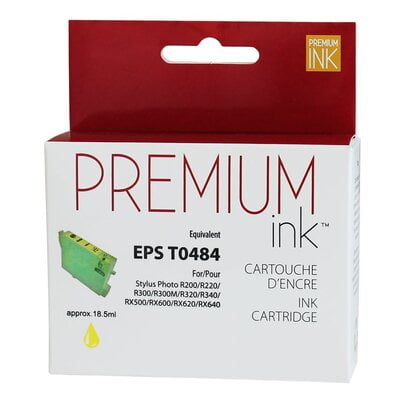 Cartouche Jet d'encre Epson T0484 Compatible Yellow Cartouche Jet d'encre Epson T0484 Compatible Yellow