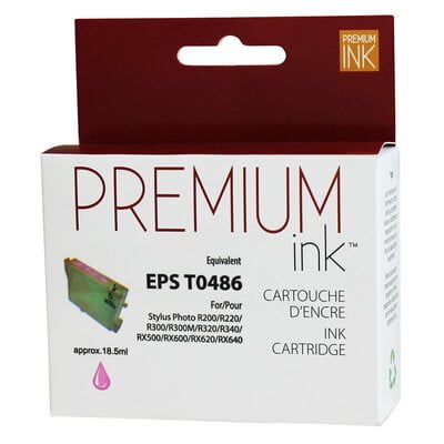 Cartouche Jet d'encre Epson T0486 Compatible Light Magenta Cartouche Jet d'encre Epson T0486 Compatible Light Magenta