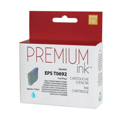 Cartouche Jet d'encre Epson T0692 Compatible Cyan Cartouche Jet d'encre Epson T0692 Compatible Cyan