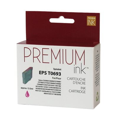 Cartouche Jet d'encre Epson T0693 Compatible Magenta Cartouche Jet d'encre Epson T0693 Compatible Magenta