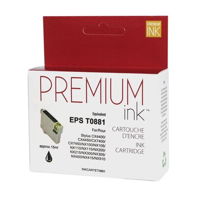 Cartouche Jet d'encre Epson T088120 Compatible Black Cartouche Jet d'encre Epson T088120 Compatible Black