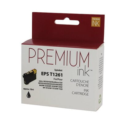 Cartouche Jet d'encre Epson T126120 Black Compatible Cartouche Jet d'encre Epson T126120 Black Compatible