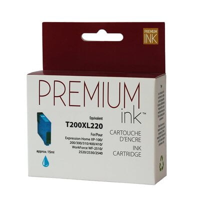 Cartouche Jet d'encre Epson T200XL220 Compatible Cyan Cartouche Jet d'encre Epson T200XL220 Compatible Cyan