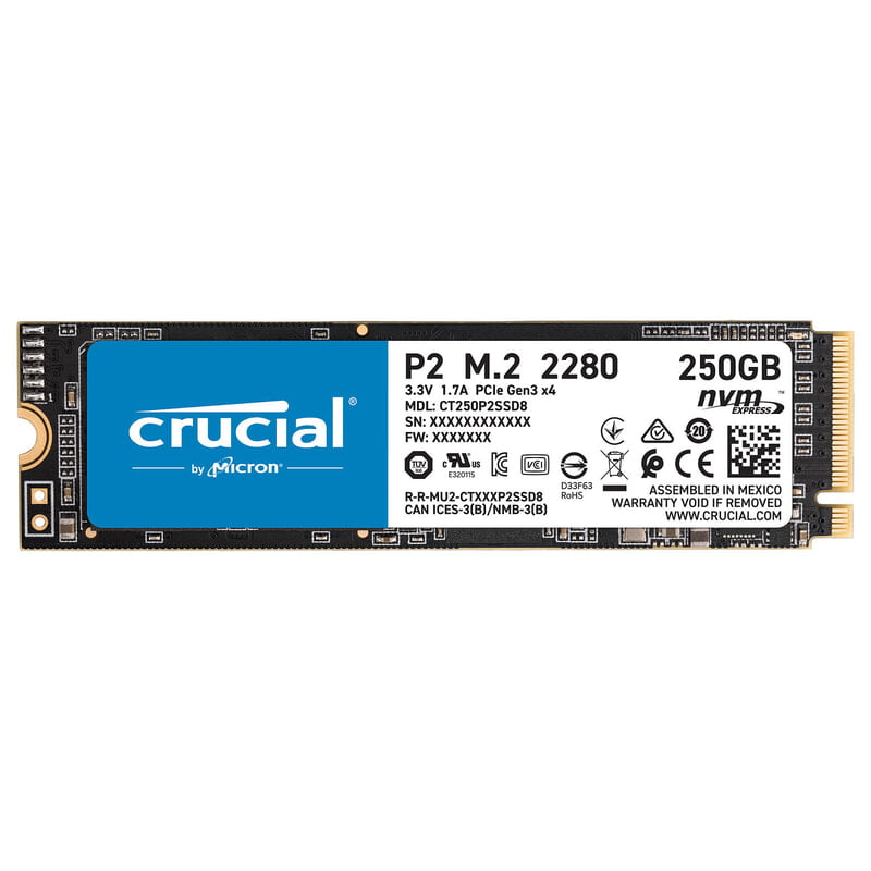 SSD M2 NVME CRUSIAL P2 250 GB