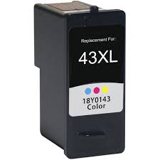 CARTOUCHE JET D'ENCRE LEXMARK 43 XL COLOR