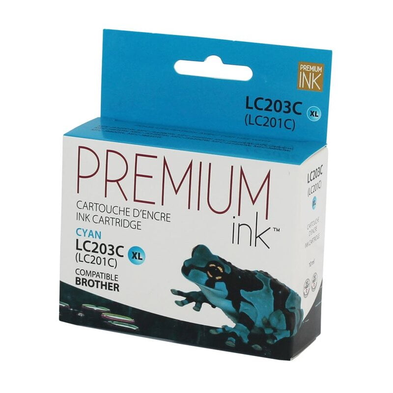 Cartouche Jet d'encre Brother LC203 XL Compatible Cyan Cartouche Jet d'encre Brother LC203 XL Compatible Cyan
