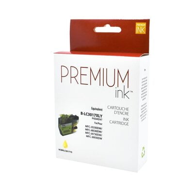Cartouche Jet d’encre Brother LC3017Y/LC3019Y XXL Compatible Yellow