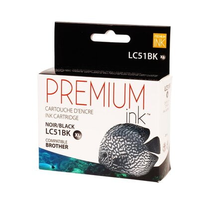 Cartouche Jet d'encre Brother LC51BK Compatible Black Cartouche Jet d'encre Brother LC51BK Compatible Black