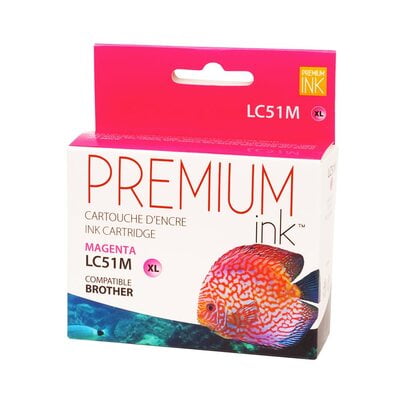 Cartouche Jet d'encre Brother LC51M Compatible Magenta Cartouche Jet d'encre Brother LC51M Compatible Magenta