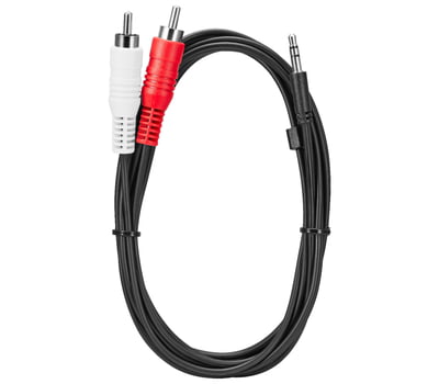 Câble audio Insignia prise jack 3.5 mm vers RCA 6 Pi (1.8 M) - Noir