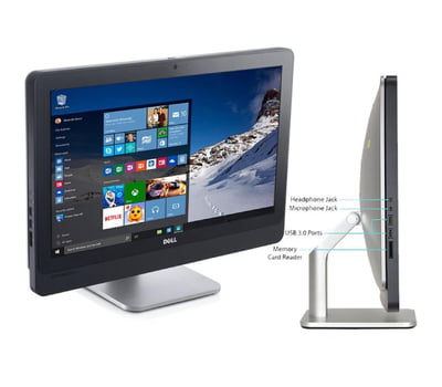 Ordinateur de Bureau Dell All-in-one Optiplex 9010 (Intel I5 3470S CPU 4 Go RAM 120 Go SSD 23") Ordinateur de Bureau Dell All-in-one Optiplex 9010 (Intel I5 3470S CPU 4 Go RAM 120 Go SSD 23")