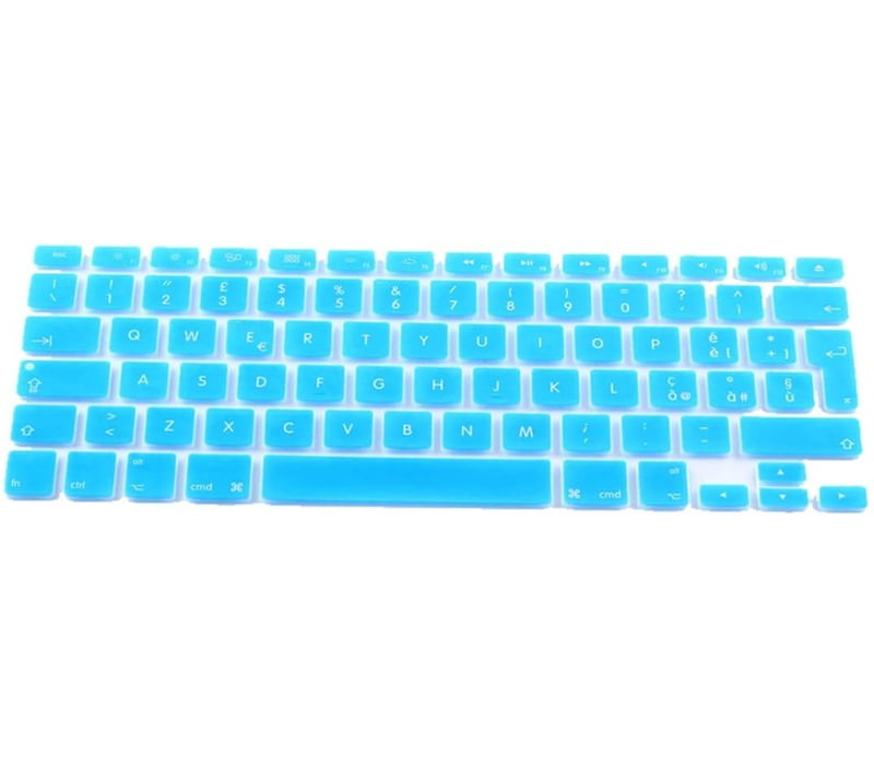 PROTECTEUR CLAVIER MACBOOK BLEU CIEL ANGLAIS