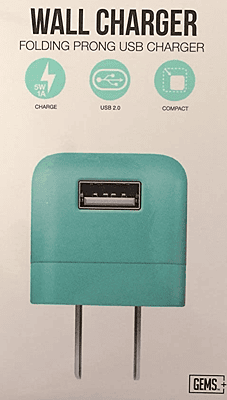 CUBE CHARGEUR BLEU VERT GEMS+
