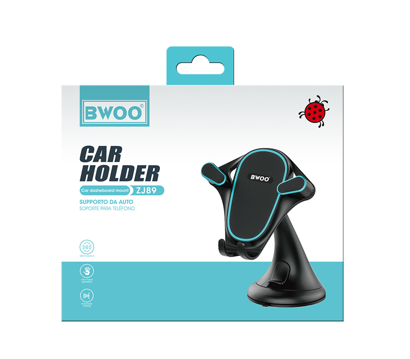 Support cellulaire Bwoo rotation 360° BO-ZJ89 - Noir Support cellulaire Bwoo rotation 360° BO-ZJ89 - Noir