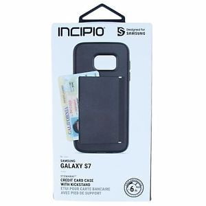 CASE SAMSUNG S7 NOIR AVEC CARTE ET PIED SUPPORT INCIPIO