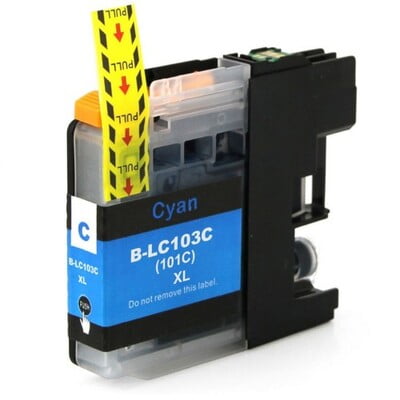 Cartouche Jet d’encre Brother LC103 XL Compatible Cyan