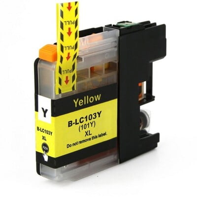 Cartouche Jet d’encre Brother LC103 XL Compatible Yellow