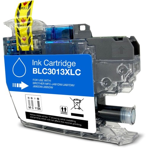 Cartouche Jet d’encre Brother LC3013 XL Compatible Cyan