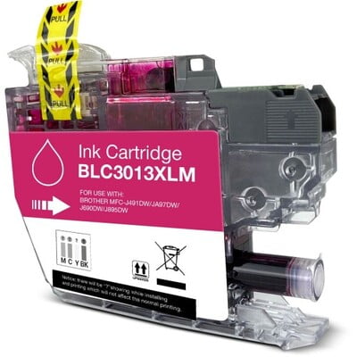 Cartouche Jet d'encre Brother LC3013 XL Compatible Magenta