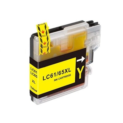 Cartouche Jet d'encre Brother LC61Y Compatible Yellow