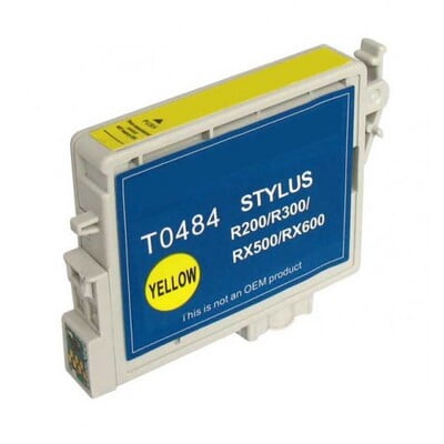 Cartouche Jet d'encre Epson T0484 Compatible Yellow