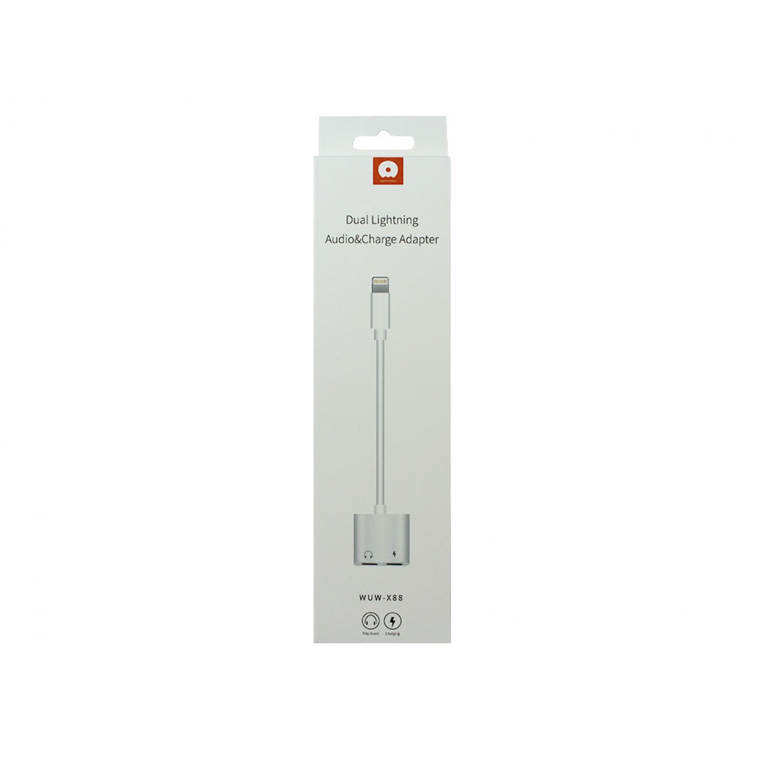 Adaptateur 2 en 1 Lightning Mâle Vers Chargeur + Ecouteurs Femelle