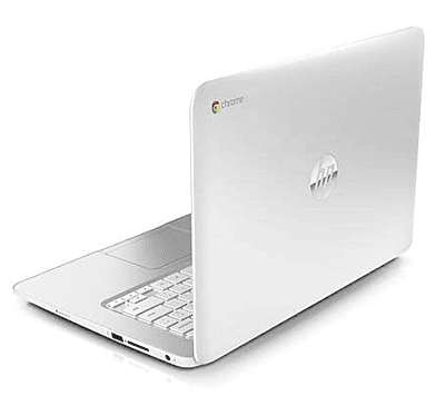 Laptop HP ChromeBook 14-G1 Grade B (Intel Celeron CPU 4 Go RAM 16 Go HDD 14") - Remis à Neuf Blanc