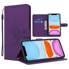 ETUIT IPHONE X/XS PURPLE FLOWERS