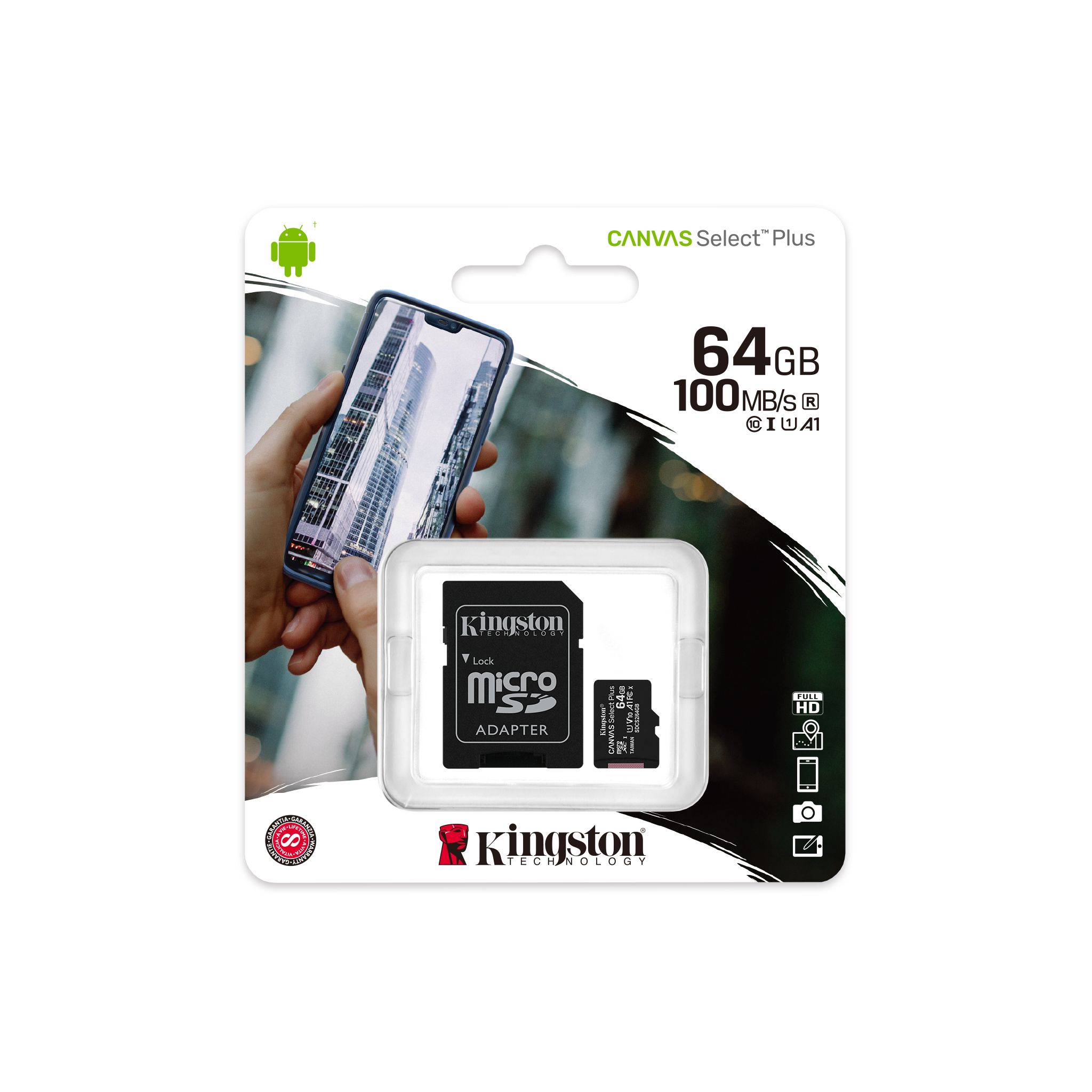 Carte Micro SD Kingston 64 GB A1