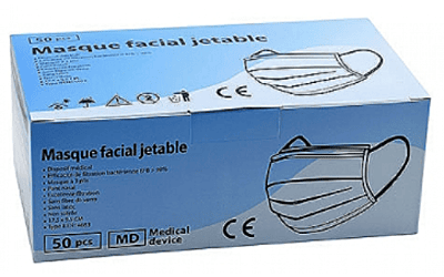 MASQUE JETABLE BOITE 50