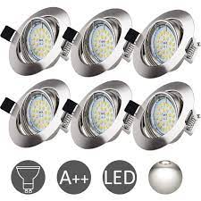 KIT DE 6 LUMINAIRE ENCASTRÉ AVEC AMPOULES 50W VISION