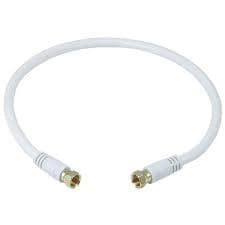 CABLE RG6 AVEC CONNECTEUR TYPE F 50 FT NOIR